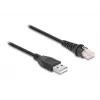 Cabo para leitor de códigos de barras DeLOCK RJ50 para USB 2.0 Type-A 2 m