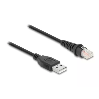 Cabo para leitor de códigos de barras DeLOCK RJ50 para USB 2.0 Type-A 2 m