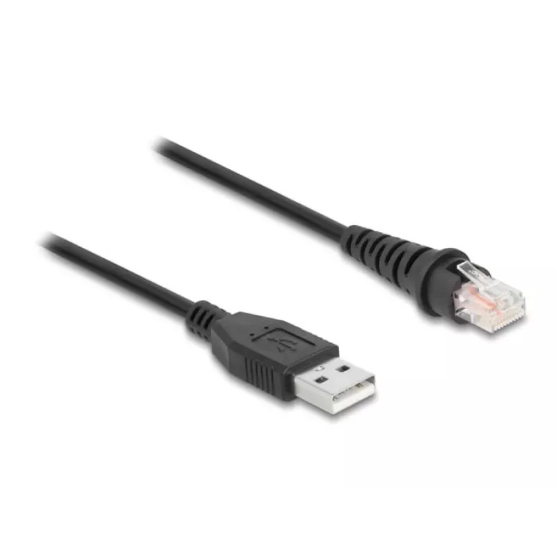 Cabo para leitor de códigos de barras DeLOCK RJ50 para USB 2.0 Type-A 2 m