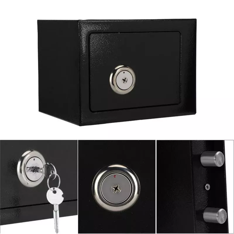Extralink Home | Home Safe | Escritório, cofre para chaves, cofre de segurança, preto, S-404