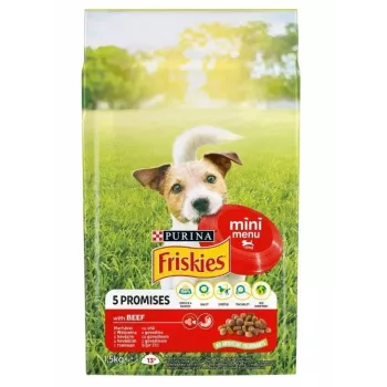 FRISKIES Mini Menu vaca com legumes - comida seca para cães - 1,5 kg