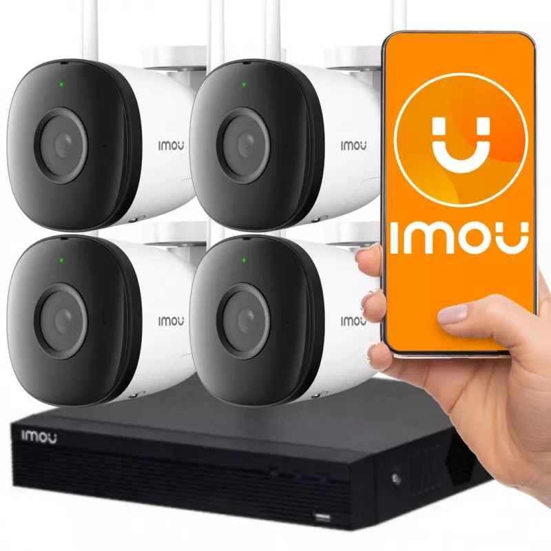 Câmara de vigilância IMOU WRL CAMERA SECURITY KIT NVR1104HS-W-S2 4-F22