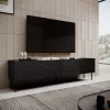 Móvel de TV 4D ONDA 200x40x35-54 preto (de pé ou montado na parede)