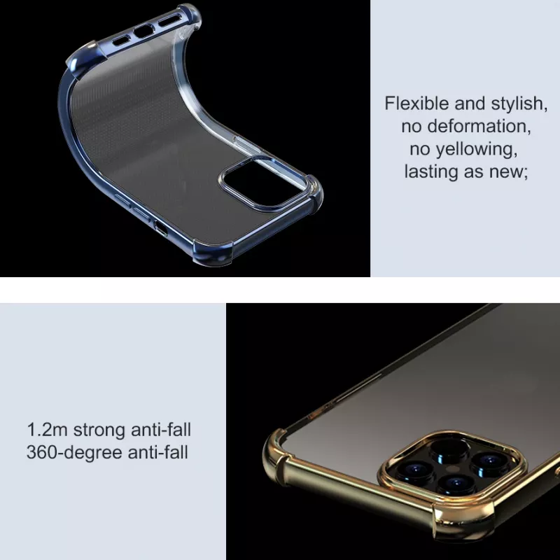 Capa protetora Devia Soft Case para iPhone 12 mini – preto, resistente a impactos com acabamento brilhante