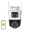 Câmara de vigilância IP Imou Cruiser Dual Turret exterior 2304 x 1296 píxeis montagem no teto