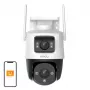 Câmara de vigilância IP Imou Cruiser Dual Turret exterior 2304 x 1296 píxeis montagem no teto