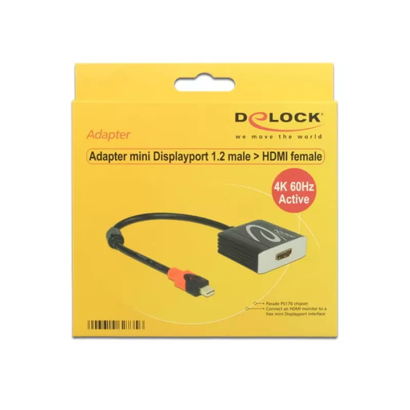 Adaptador de cabo de vídeo DeLOCK 62735 Mini DisplayPort para HDMI