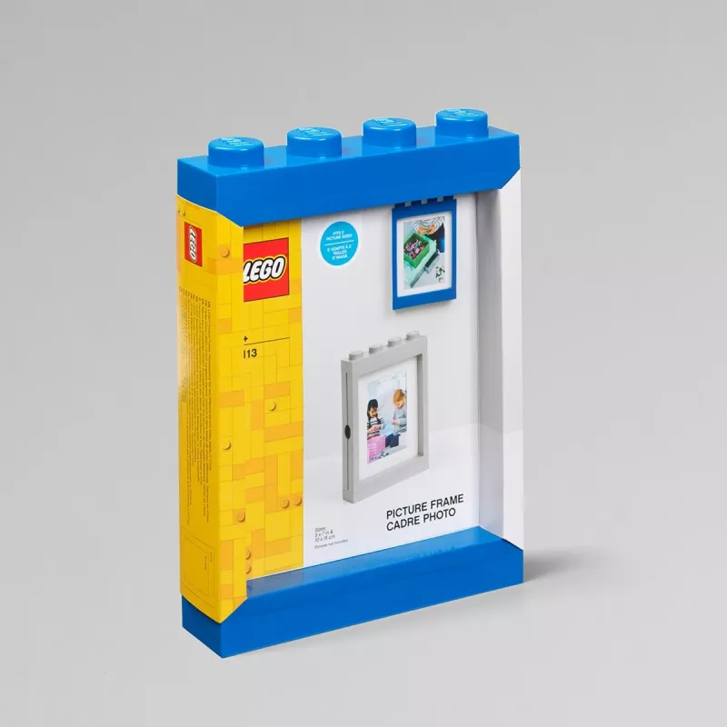 Moldura LEGO PICTURE FRAME, (L)191 x (A)268 mm, azul em plástico ABS, com 4 encaixes, empilhável, adequada para - 1 unid. (41131731)