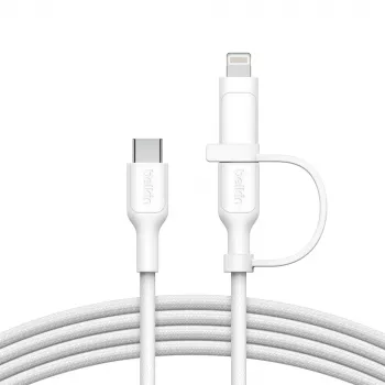 Cabo USB Belkin BoostCharge Pro 1,5 m USB-C USB-C/Lightning Branco