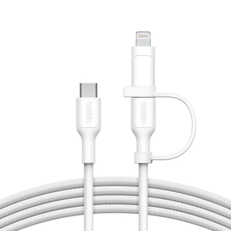 Cabo USB Belkin BoostCharge Pro 1,5 m USB-C USB-C/Lightning Branco