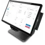 Elo E-Series 3, 8 GB RAM, 128 GB SSD, WiFi, 39,6 cm (15,6 polegadas), Full HD, USB, USB-C, RS232, BT, Ethernet, Intel Celeron, sistema POS preto