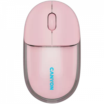 Rato CANYON OnClick 24 BT/ sem fios transparente/rosa