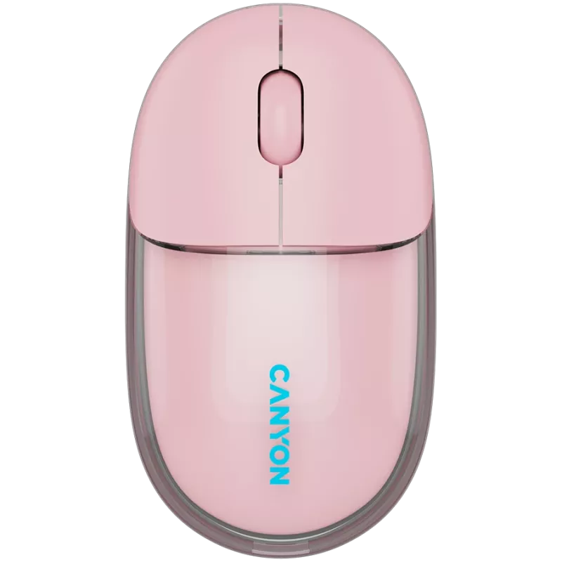 Rato CANYON OnClick 24 BT/ sem fios transparente/rosa