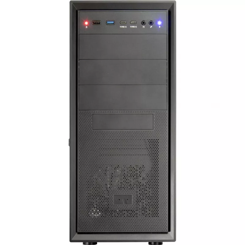 Caixa de computador Inter-Tech ATX IT-8862 Plaid, cor preta