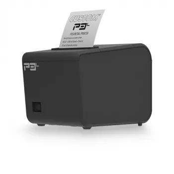 Impressora térmica POS com fios CUSTOM P3L 203 x 203 DPI preto