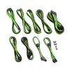 Conjunto de cabos CableMod C-Series PRO ModMesh para Corsair AXi/HXi/RM (etiqueta amarela) - preto/verde-claro