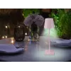 Beper P201UTP125 candeeiro de mesa LED recarregável, tátil, regulável, IPX4, rosa