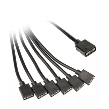 Cabo splitter ARGB 1 para 6 de 30 cm da Kolink PGW-AC-KOL-081