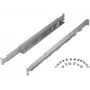 Kit de calhas para rack PowerWalker 10120531 — prateado, largura 550 mm, altura 140 mm, profundidade 70 mm, suporta profundidade de rack 78–120 cm, peso 3,1 kg