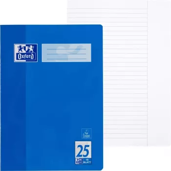 Oxford 100050311 caderno escolar, A4, 16 folhas, pautado, 90 g/m², azul