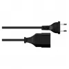 Good Connections Extensão europeia preta 0,5m