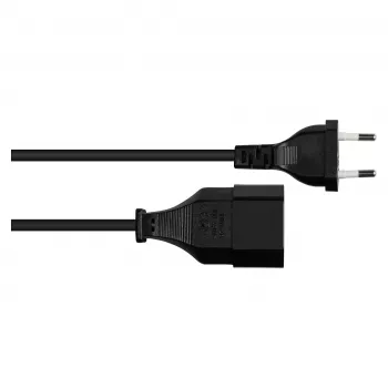Good Connections Extensão europeia preta 0,5m