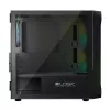 Caixa de computador Logic Concept Portos Mini ARGB Micro ATX preto