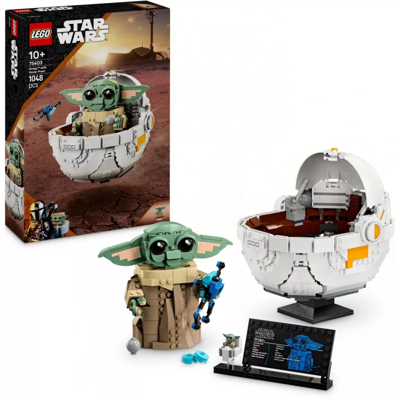 LEGO STAR WARS 75403 Grogu com carrinho flutuante