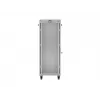 Armário rack de chão LANBERG 19 polegadas 32HE 600×800 mm cinzento com porta de vidro e LCD (embalagem plana)
