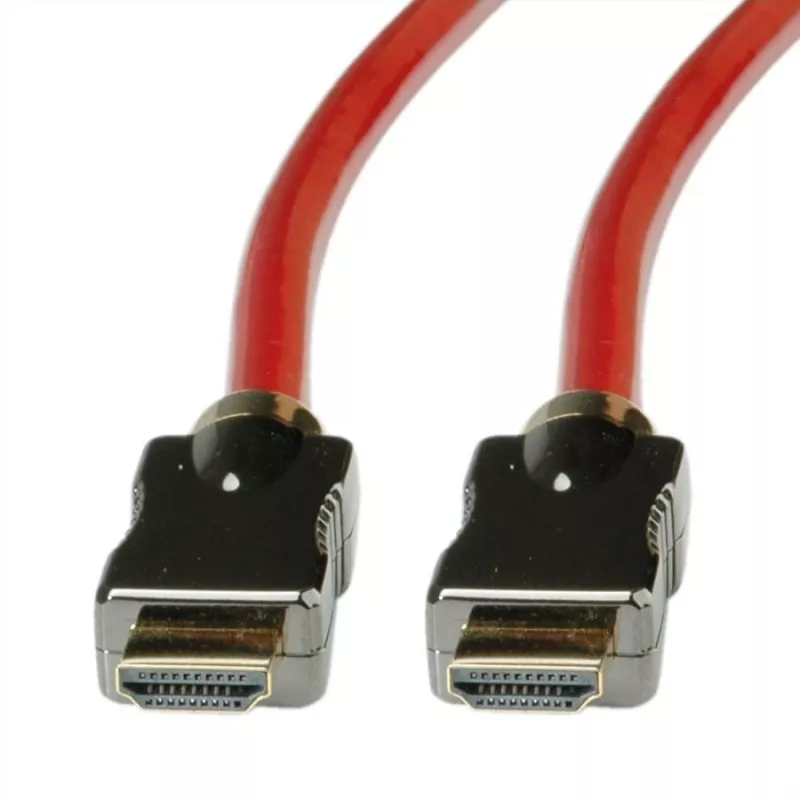 Roline - Cabo HDMI com Ethernet - HDMI macho para HDMI macho - 1 m - Isolamento duplo