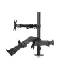 Suporte de secretária ART L-24 para monitor LED/LCD de 13-32" + portátil de 10-15,6", VESA 75x75/100x100, preto