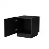 Cama Meble LIVERTI mesa de cabeceira, conjunto de 2 un., 45x42x47 cm, preto
