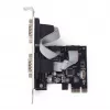 Placa série PCIe Gembird SPC-22, 2x RS-232, perfil baixo, WCH382, 2 Mbps