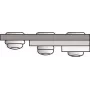 Rebite cego GESIPA Polygrip 6.4x15 Al/Aço Standard KS para 1.5–9.0 mm, embalagem de 250