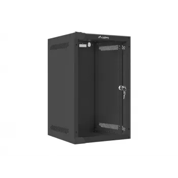 Rack de parede LANBERG WF10-2309-10B 9U, 469×280×310 mm, profundidade 10 polegadas, preto, IP20