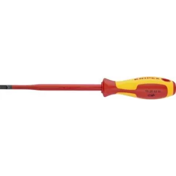 Knipex Chave de fendas chata fina Comprimento da lâmina: 100 mm (98 20 35 SL)