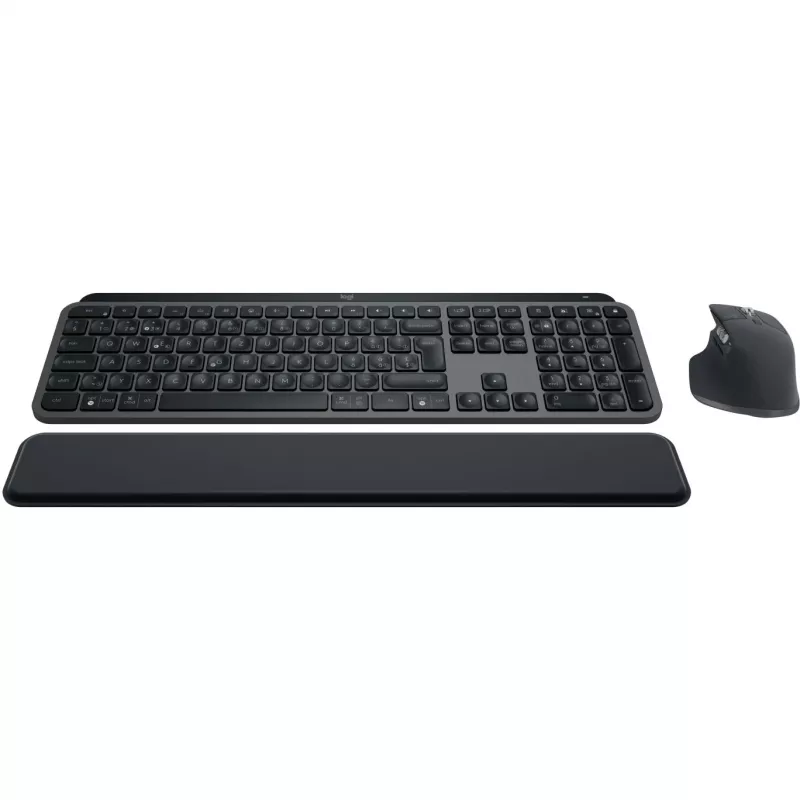 Logitech MX Keys S Combo teclado rato incluído escritório RF Wireless + Bluetooth QWERTZ suíço grafite
