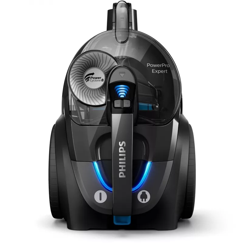Aspirador vertical Philips PowerPro Expert FC9747/09 — 900 W, 2 l sem saco, HEPA, preto