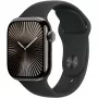 Apple Watch S10 Titânio ardósia bracelete desportiva preta - S/M GPS + Cellular 42mm MWXG3QF/A 2024