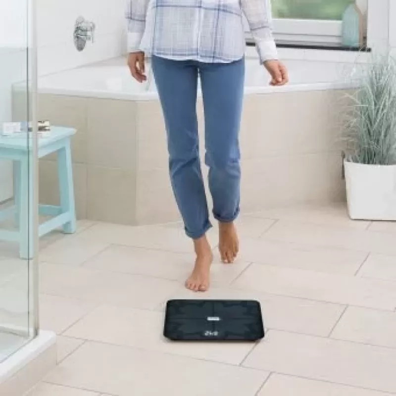 Medisana BS 450 balança de análise corporal, máx. 180kg, preto, Bluetooth, sensores ITO (40510)