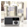 Rádio de mesa Sangean DDR-7 Glacier Silver com sintonizador digital e Bluetooth