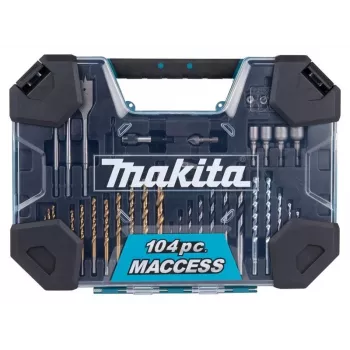 Conjunto de brocas e pontas de aparafusar Makita 104