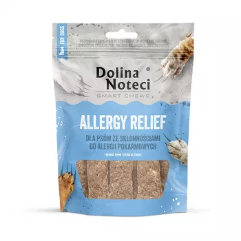 Petiscos mastigáveis macios Dolina Noteci Smart Chews Allergy Relief para cães, 7 unid.