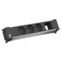 Régua de tomadas Bachmann 916.0621 — unidade de 4 tomadas com 3x UTE e 1x módulo personalizado