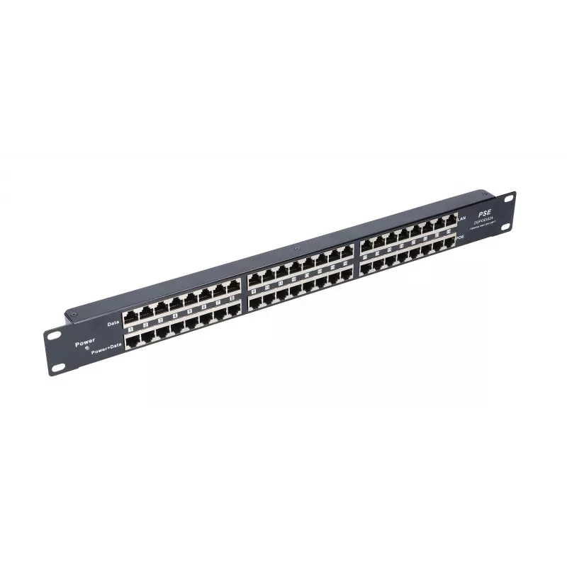 Injetor PoE Extralink 24 portas 24x 100Mb/s RJ45, Rackmount