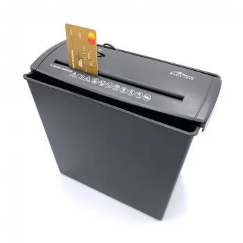 DESTRUIDOR DE DOCUMENTOS - Destruidor de documentos. Corta papel, película, discos CD/DVD, cartões de crédito. (MT215)