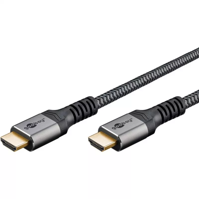 Goobay 65263 Cabo HDMI 5 m HDMI Tipo A (Standard) Cinzento (65263)