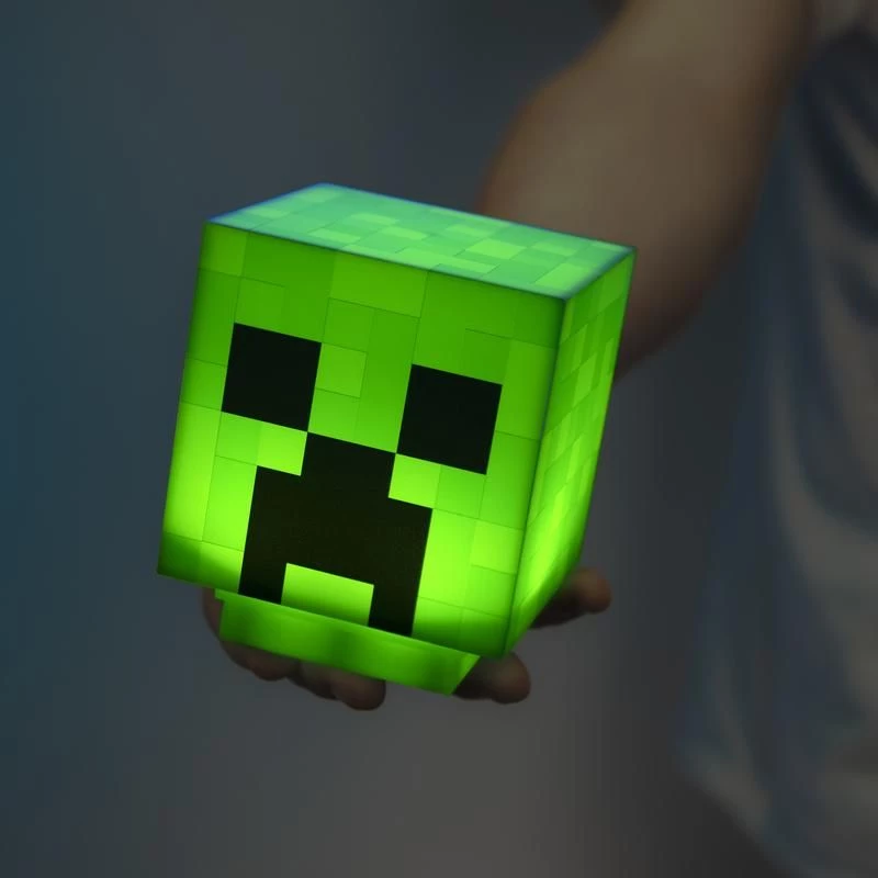 Luz Paladone Minecraft Creeper design 3D PP6595MCFV3 — candeeiro de mesa/pendente