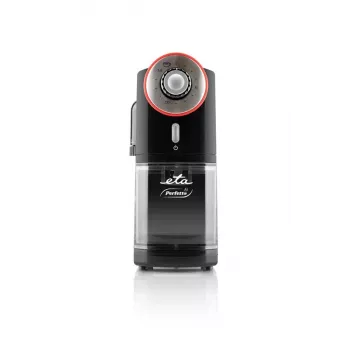Moinho de café ETA Perfetto ETA006890000 — motor 100 W, depósito de grãos 200 g, até 14 chávenas, interruptor de segurança da tampa, preto