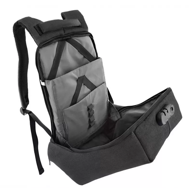 Mochila Tellur para portátil 15.6 Antitheft com porta USB, preto